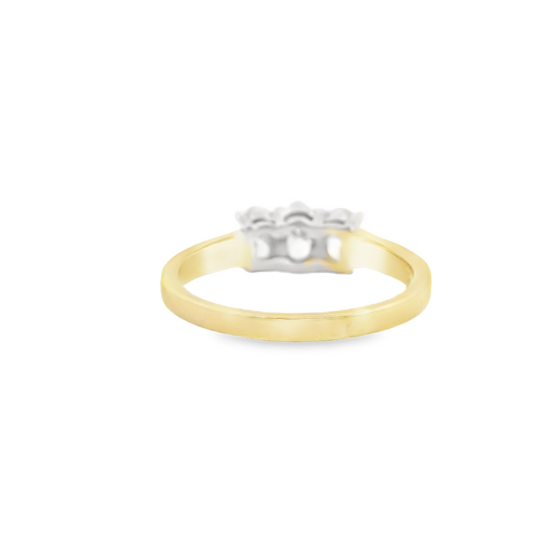 14K YG DIAMOND RING
