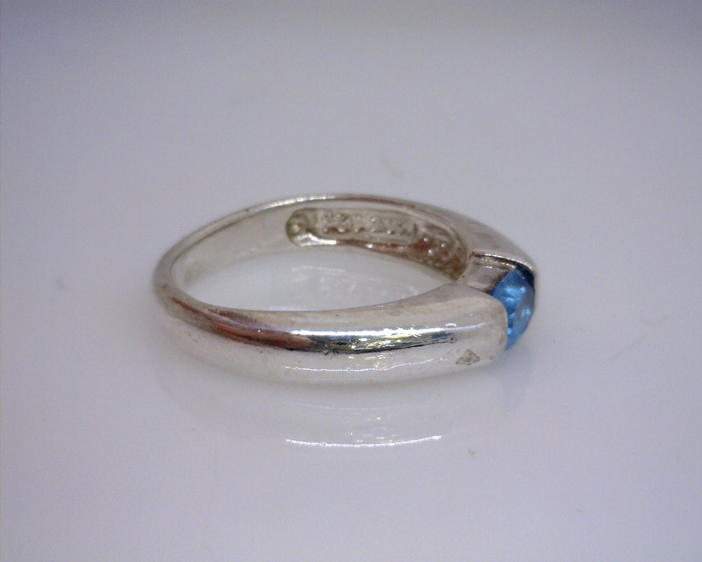 Sterling Silver Blue Topaz Ring