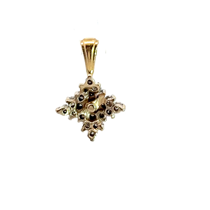 14K YG Diamond Pendant 0.50 CT