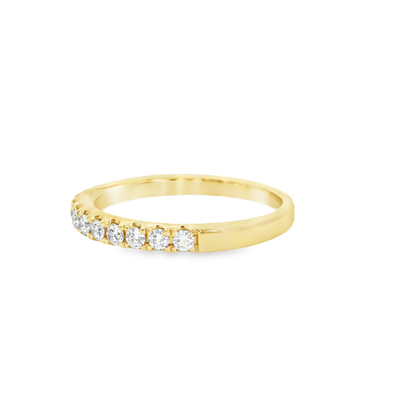 14K YG Diamond Band
