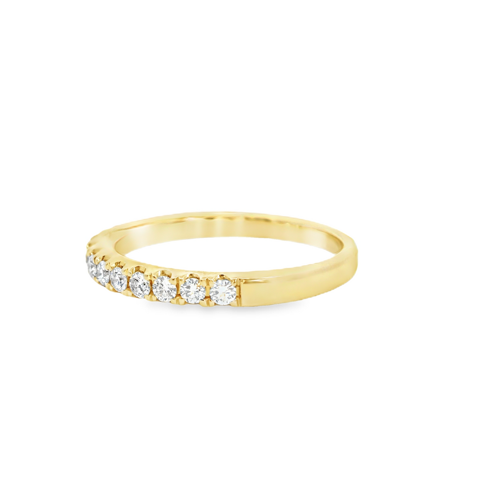 14K YG Diamond Band