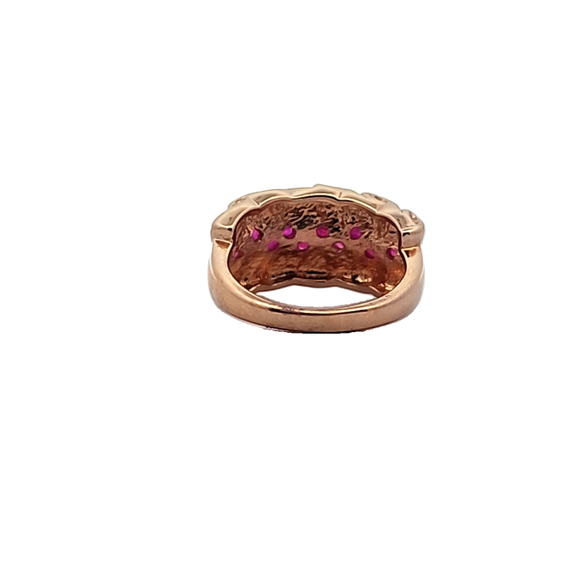 Gold Plated Sterling Silver Ruby Ring