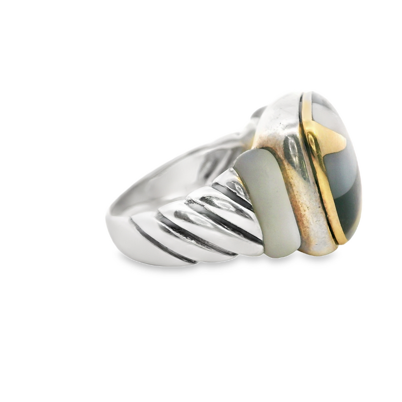 Sterling Silver Asch Grossbardt Inlay Ring