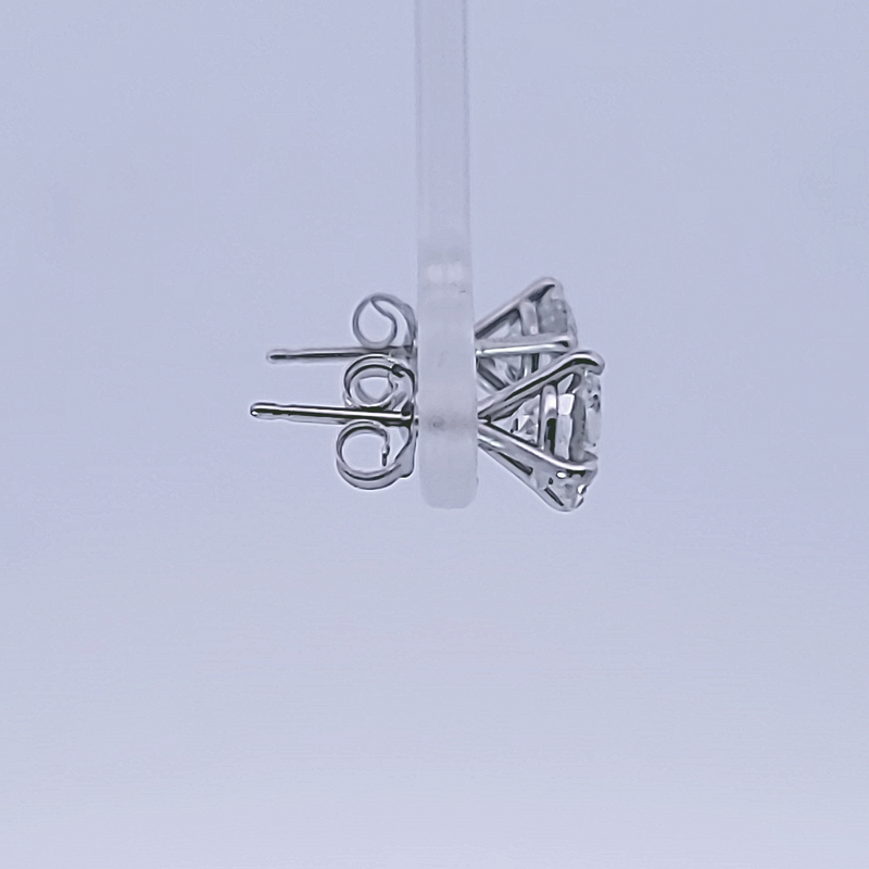 14K WHITE GOLD DIAMOND STUDS