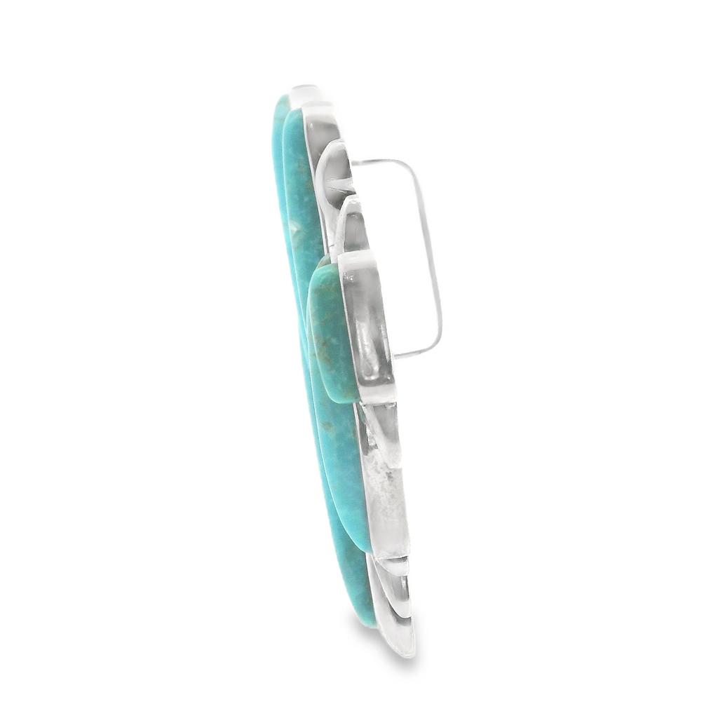 Sterling Silver Turquoise Slide Pendant
