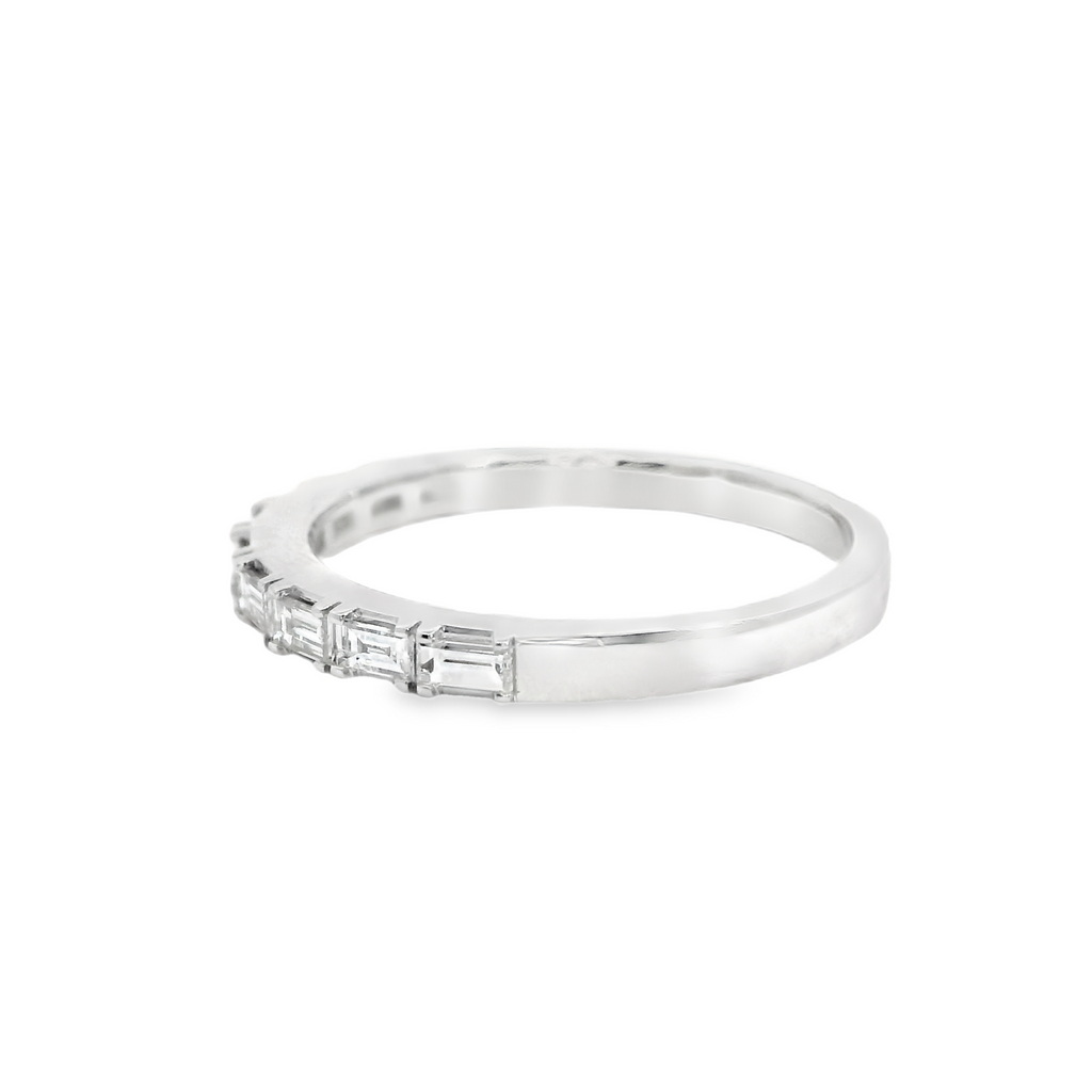 14K WG Baguette Cut Diamond Band