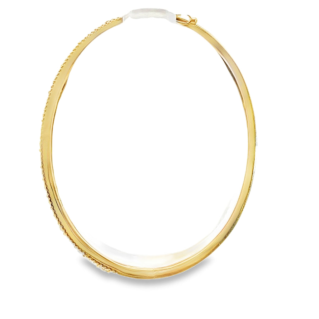 14K YG Diamond Bangle Bracelet