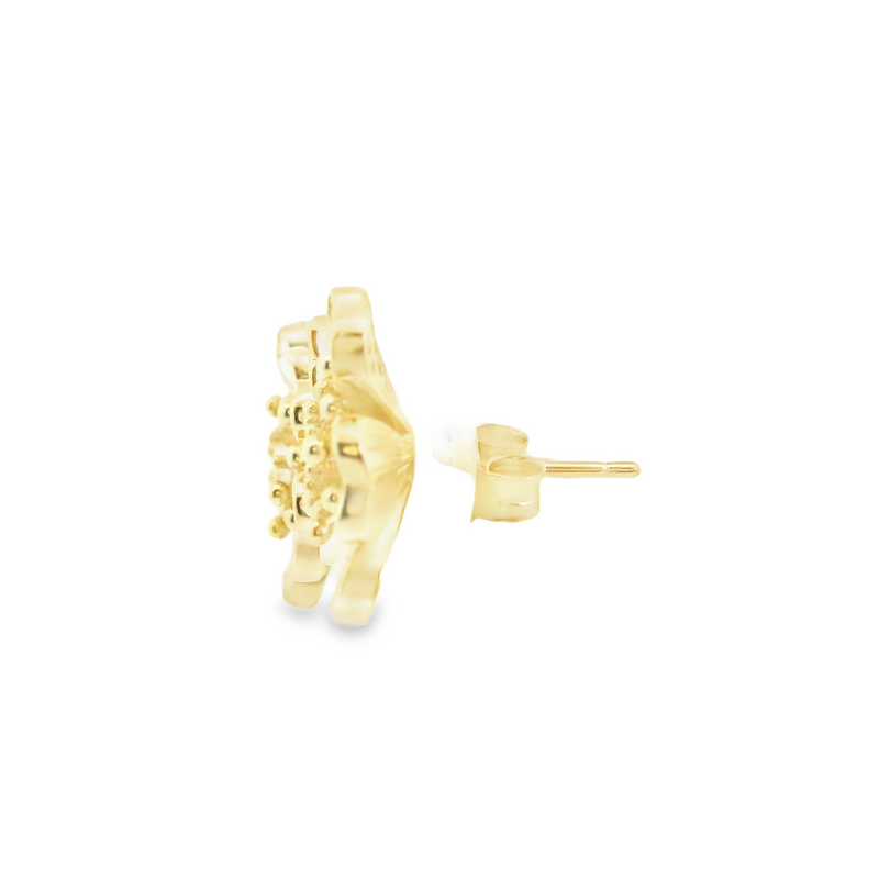 Gold Plated Gemstone Earrings