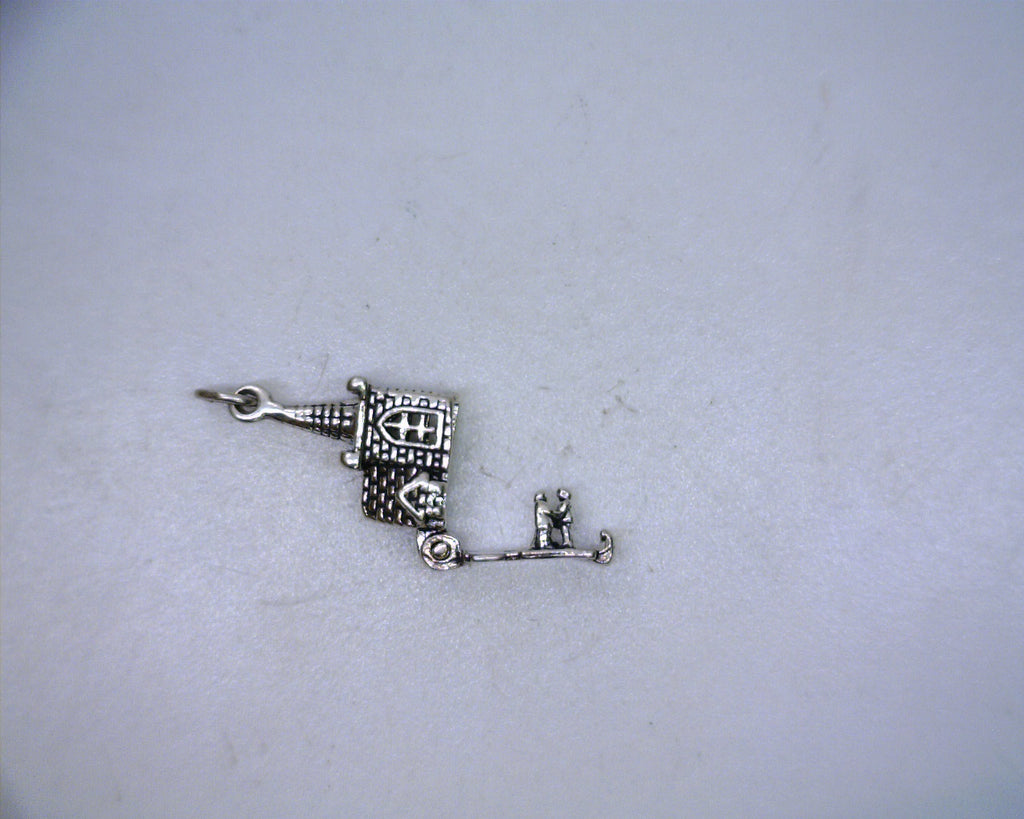 Sterling Silver Wedding Church Charm