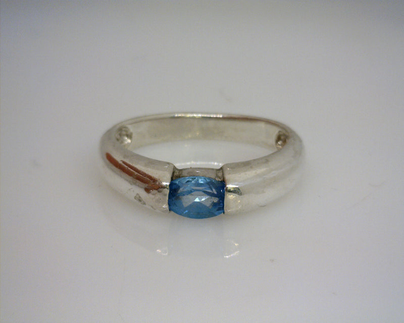 Sterling Silver Blue Topaz Ring