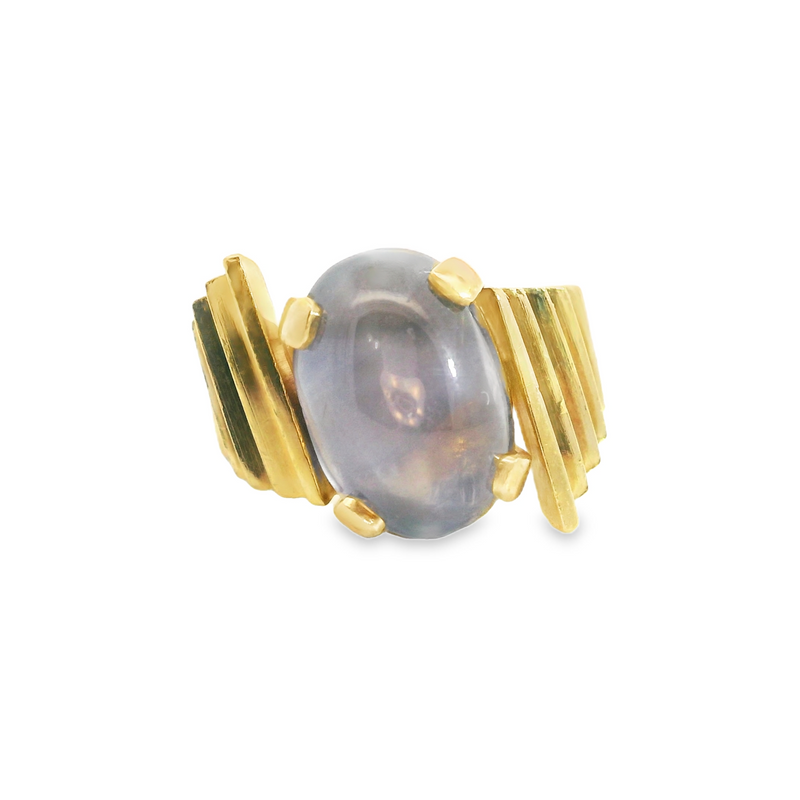 18K WG Purple Star Sapphire Ri