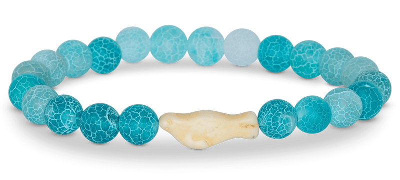 Seal Tracking Bracelet in Aqua Blue