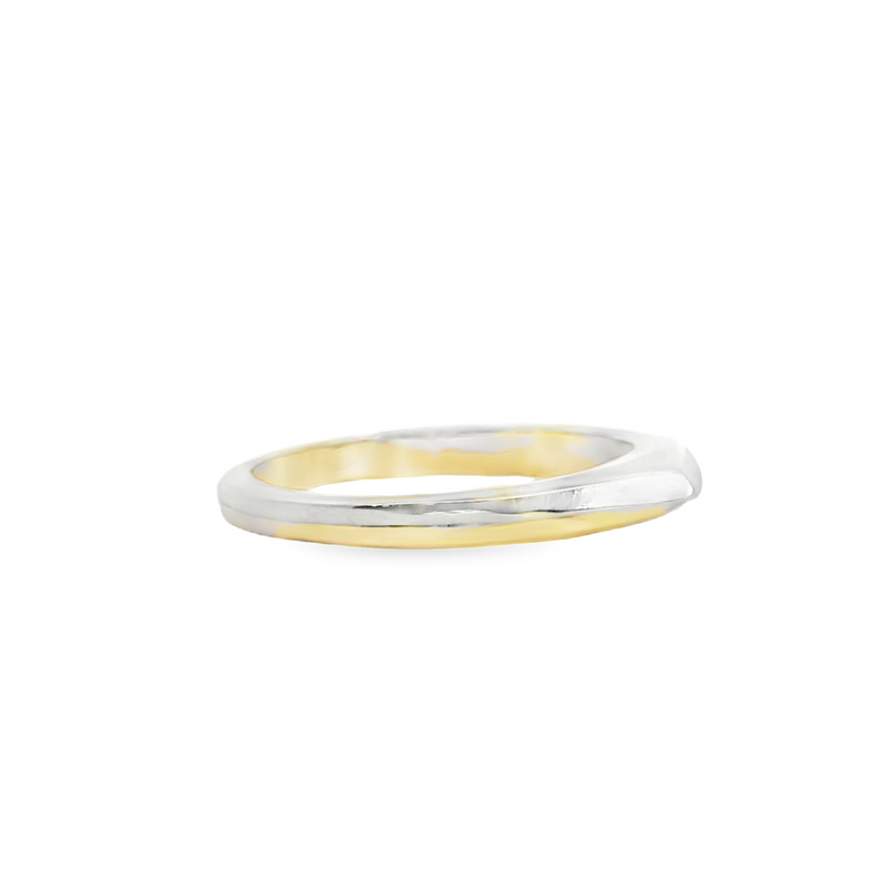 14K Two Tone Band