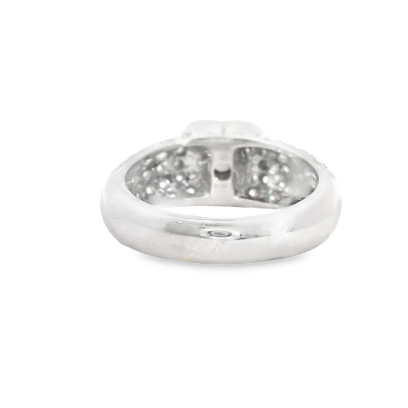 14K WHITE GOLD CHOCOLATE DIAMOND RING