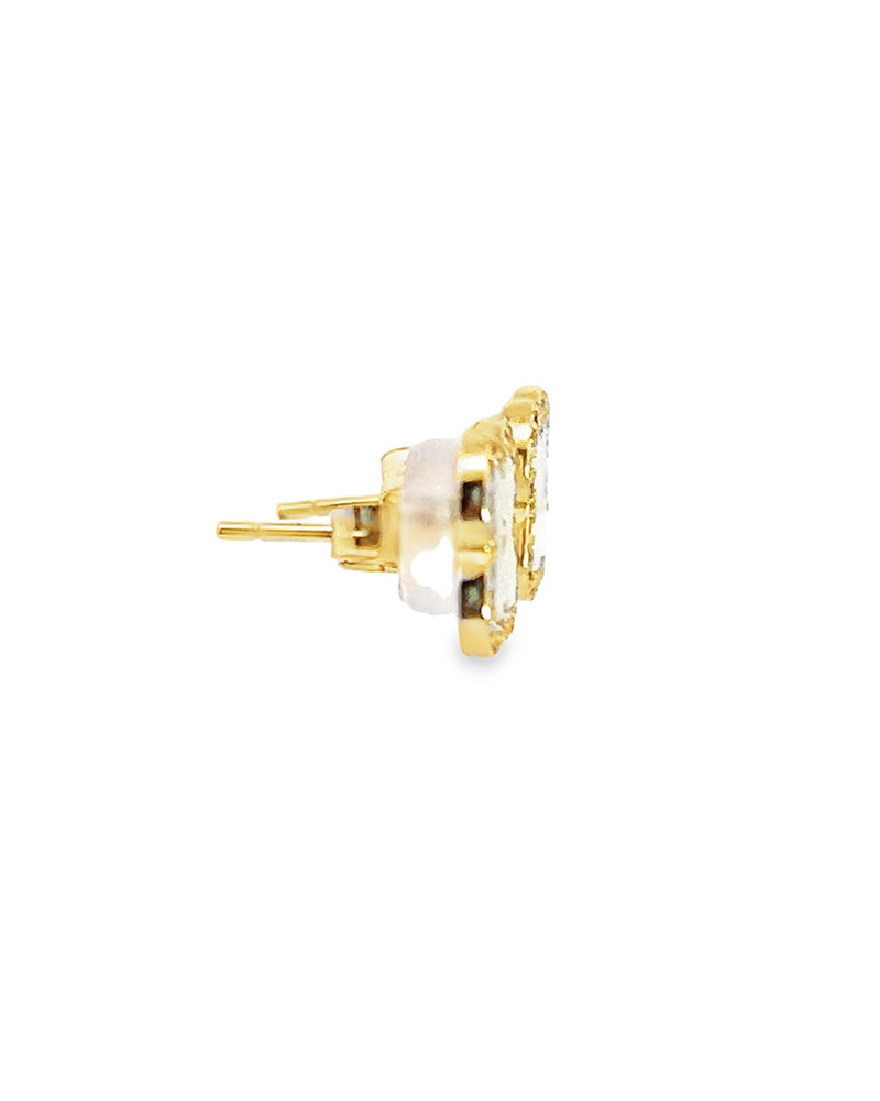 Gold Plated Gemstone Earrings