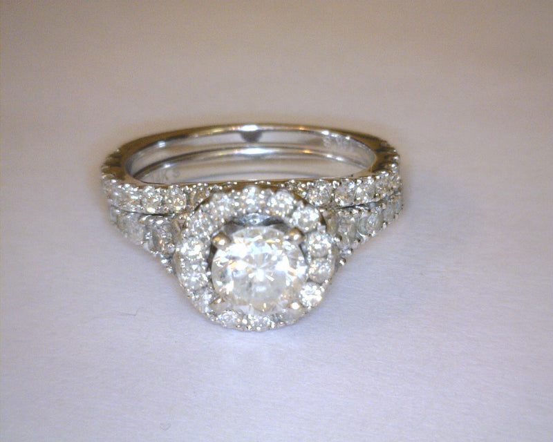 14K WG DIAMOND ENGAGEMENT SET