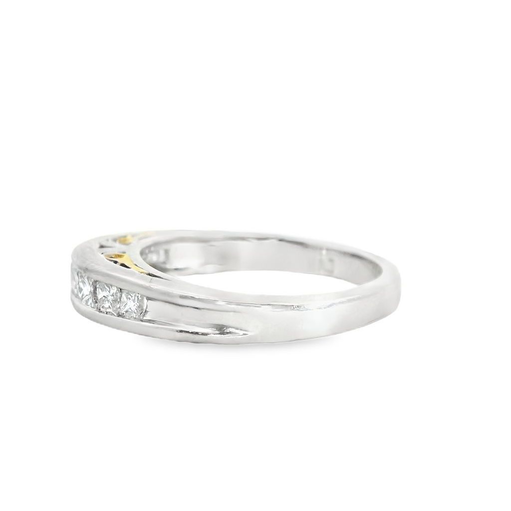 PLATINUM/18K DIAMOND BAND