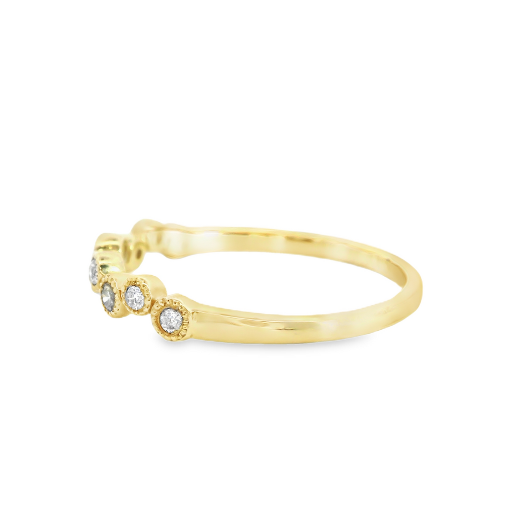 10K YG Diamond Band