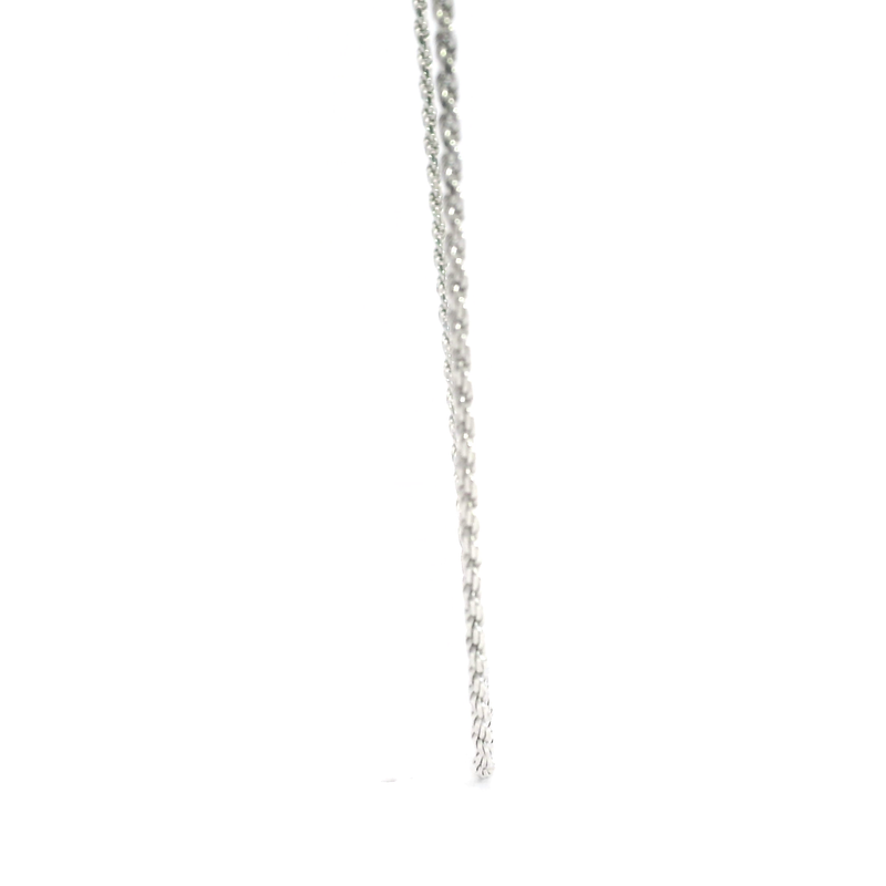 Sterling Silver 20" Diamond Cut Rope Chain
