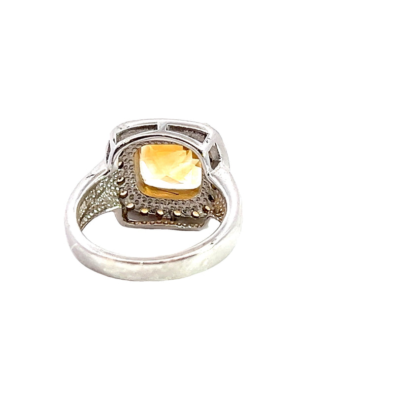 Sterling Silver Citrine Ring