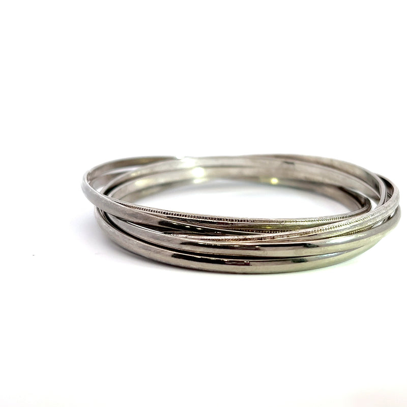 Sterling Silver 6 Bangle Set