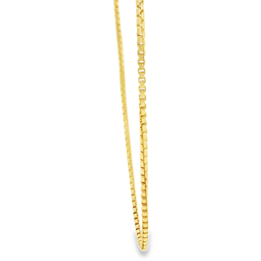 Gold Plated Stelring Silver Box Chain 24"