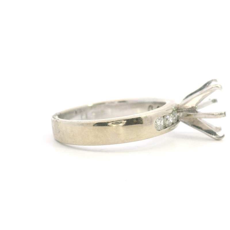 14K WG DIAMOND ENGAGEMENT MOUNT
