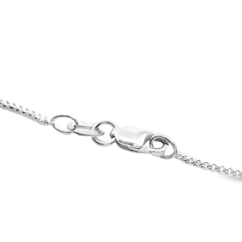 10K WG Diamond Cut Wheat Chain 18"