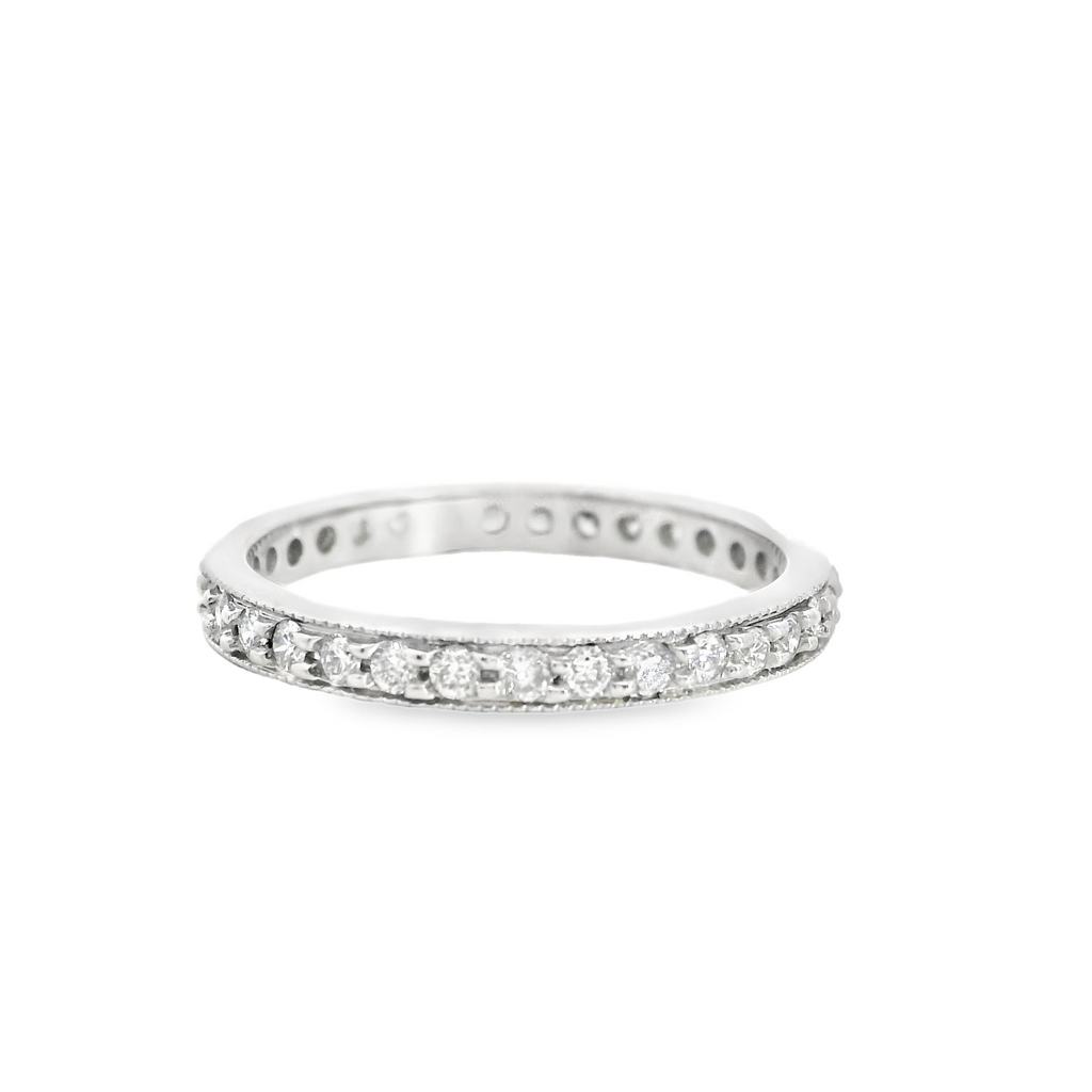 14K WG ETERNITY DIAMOND BAND