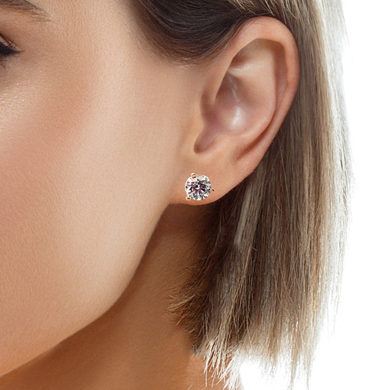 14K YG Lab Grown Diamond Studs