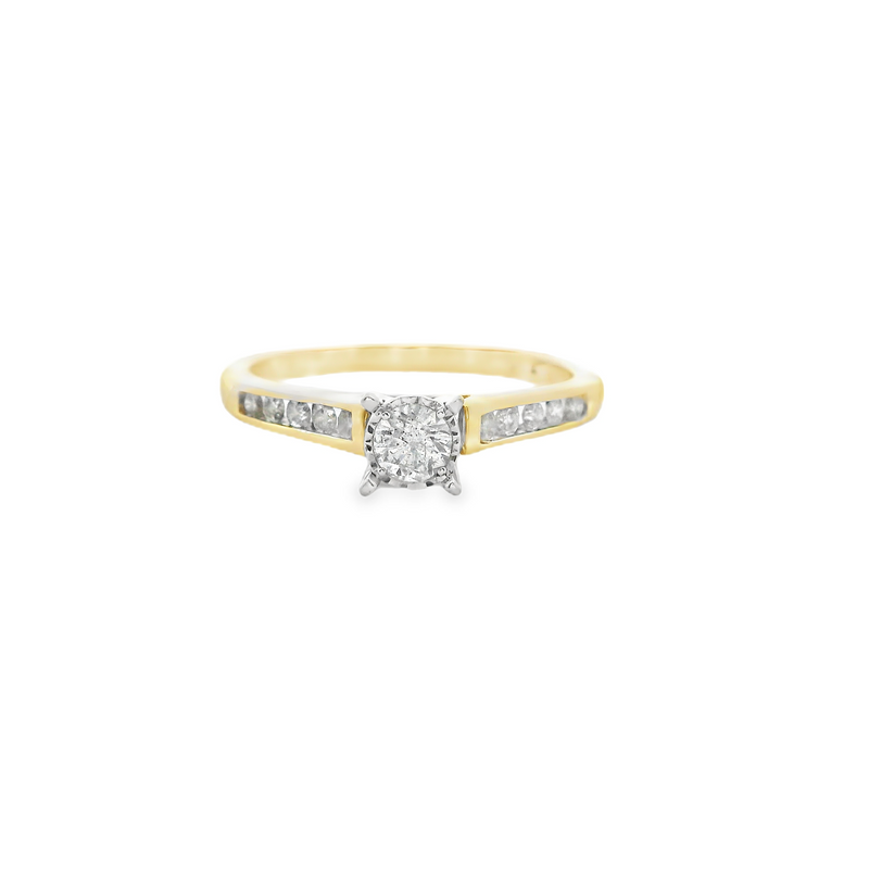 10K YG Diamond Engagement Ring