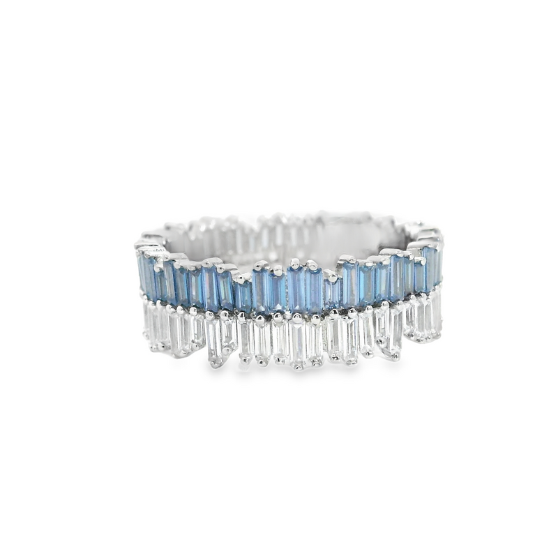 Sterling Silver CZ Eternity Band