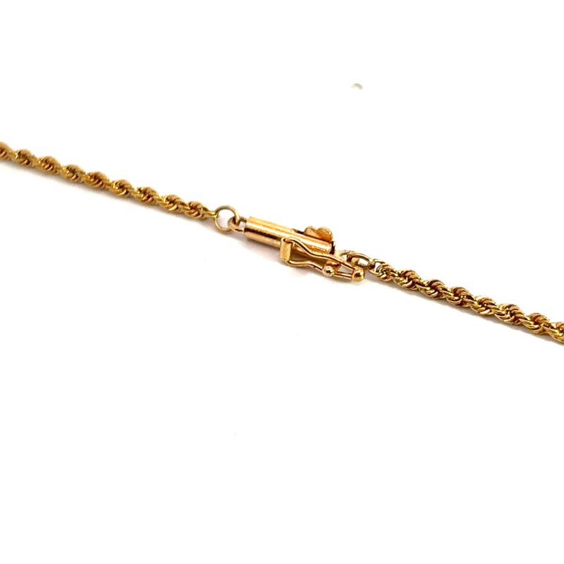 14K YG Rope Chain 24"