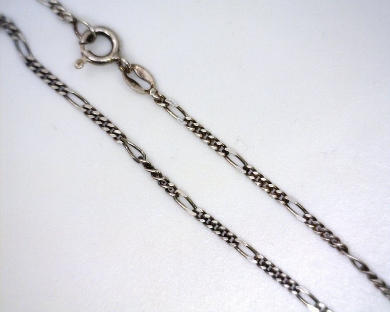 Sterling Silver Figaro Chain 18"