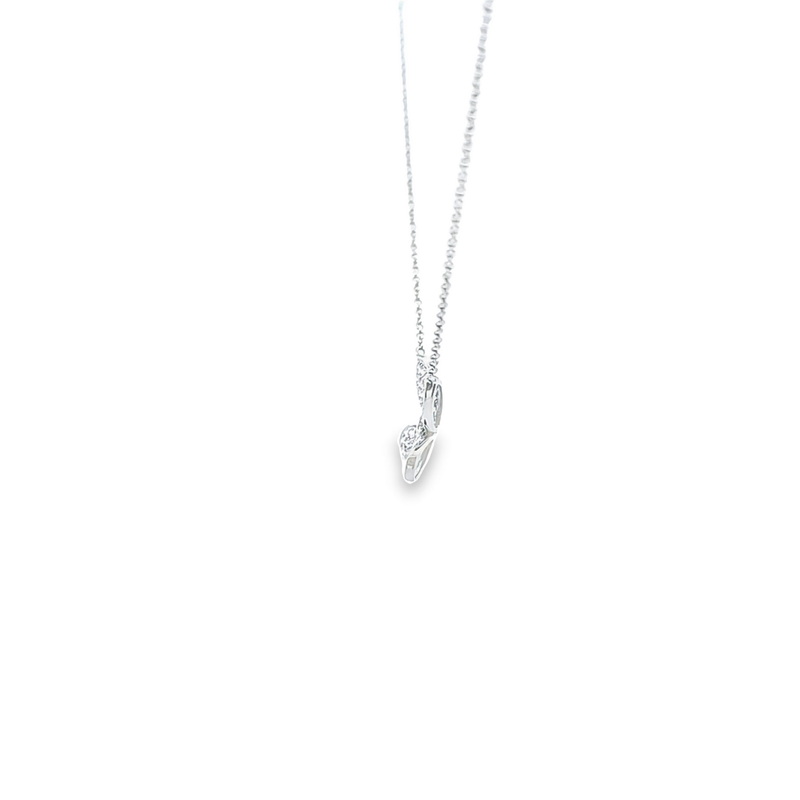 14K WG Butterfly Diamond Necklace