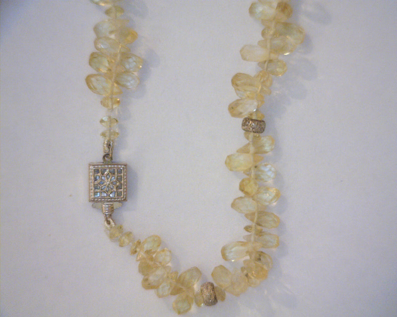 SS CITRINE NECKLACE