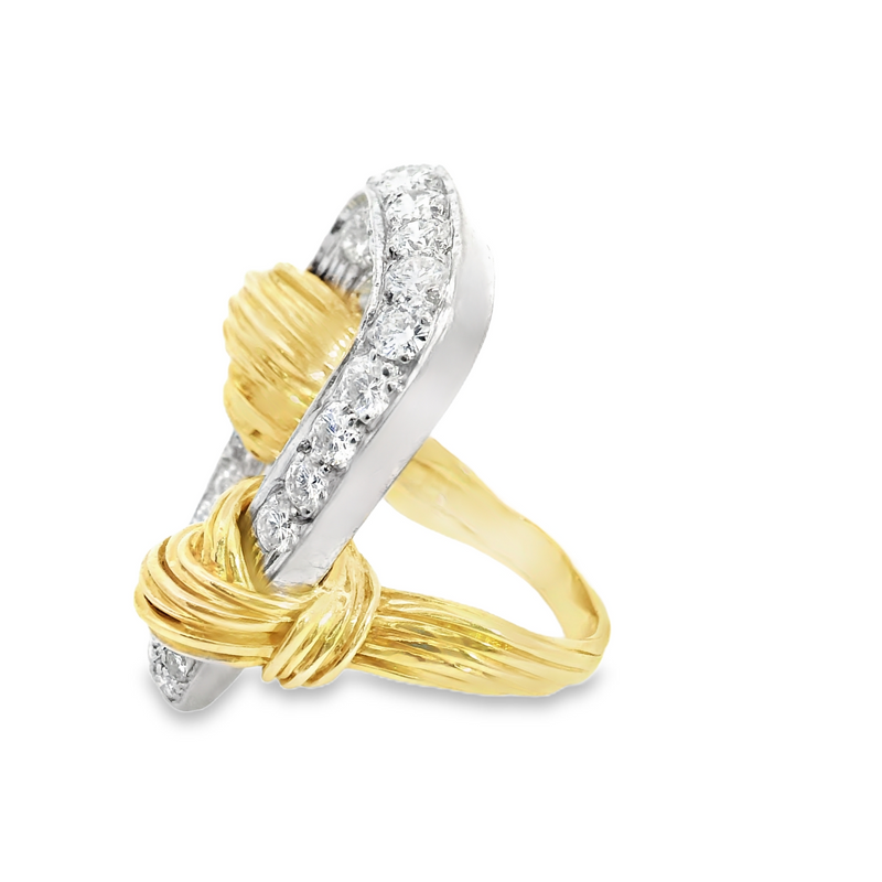 Kutchinsky 18K & Platinum Diamond Ring