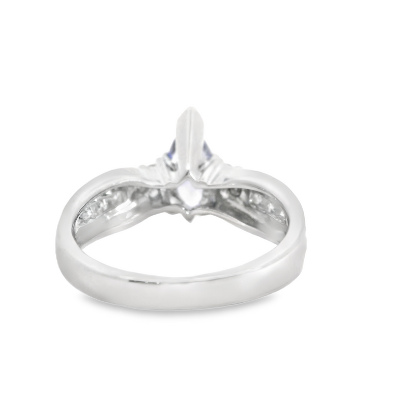14K WG Tanzanite & Diamond Ring
