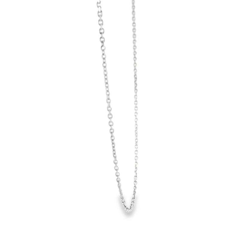 10K WG Diamond Cut Cable Chain 20"