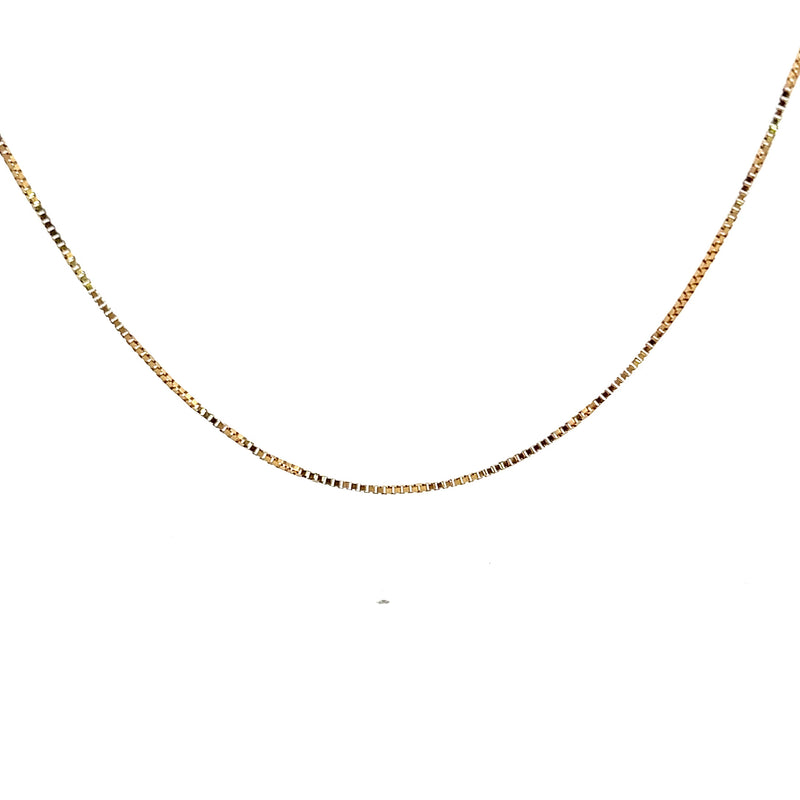 14K YG Box Chain 20