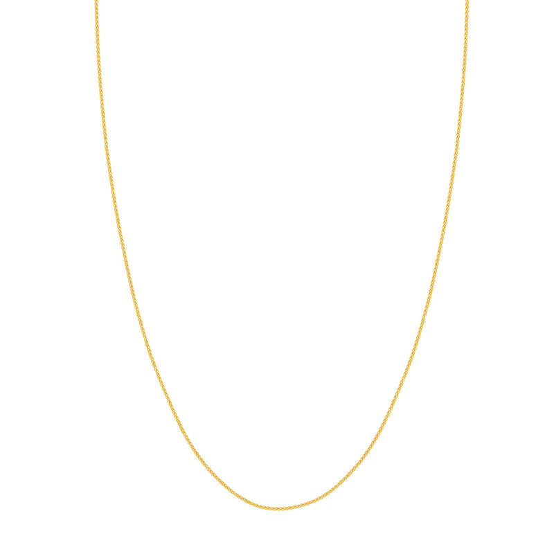10K Yellow Gold Adjustable Chain 22