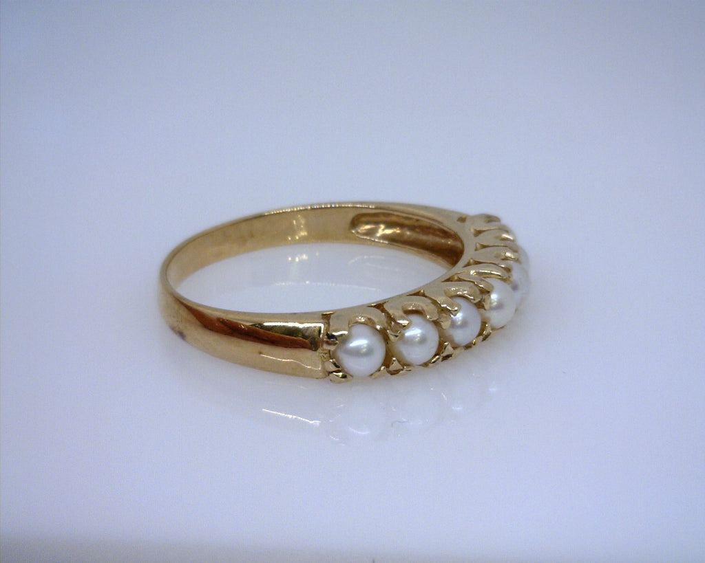 14K YG Pearl Ring