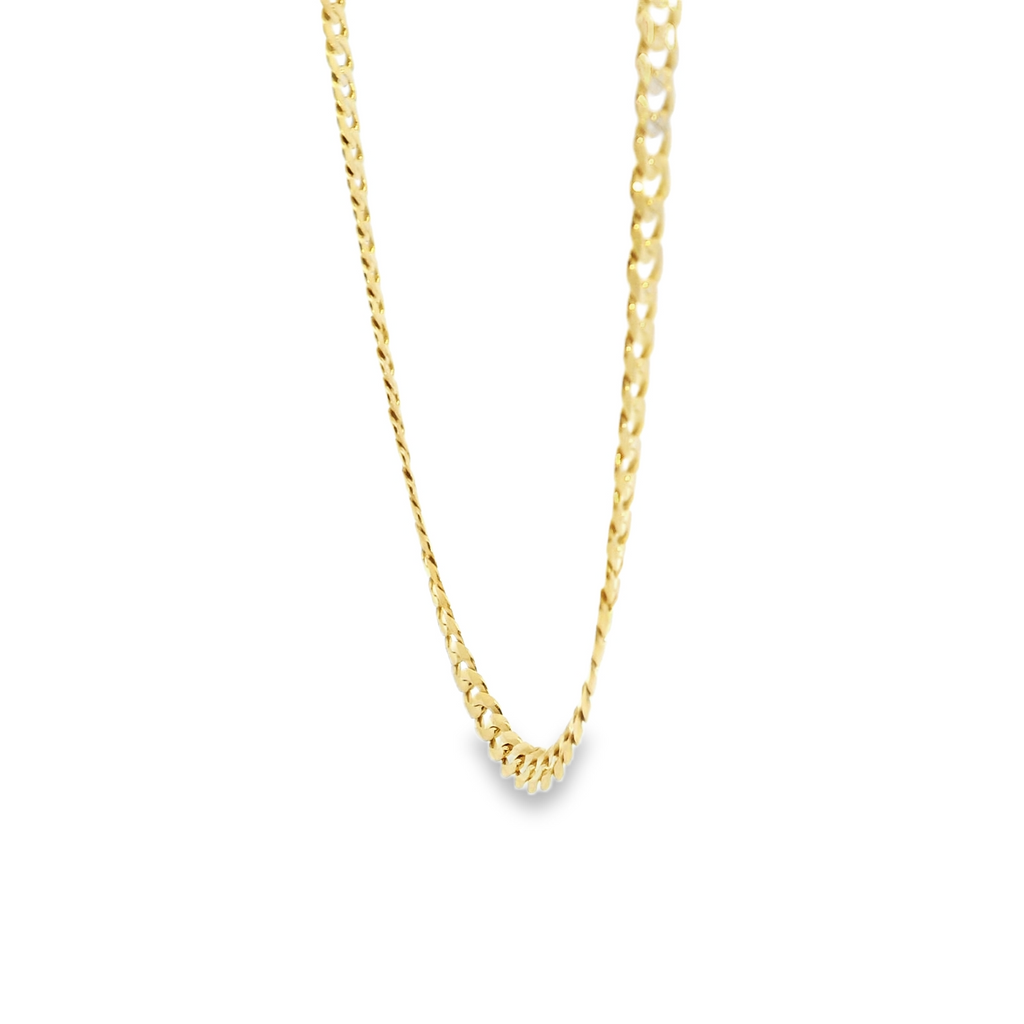 14K YG Curb Style Chain 20"
