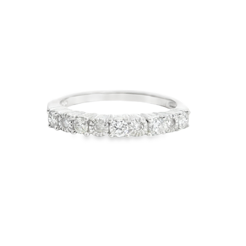 14K WG DIAMOND BAND