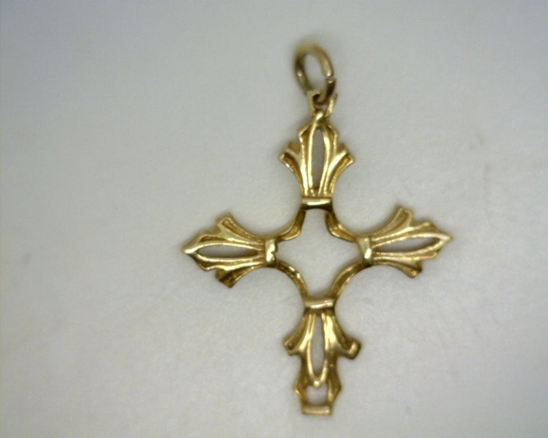 14K Yellow Gold Cross