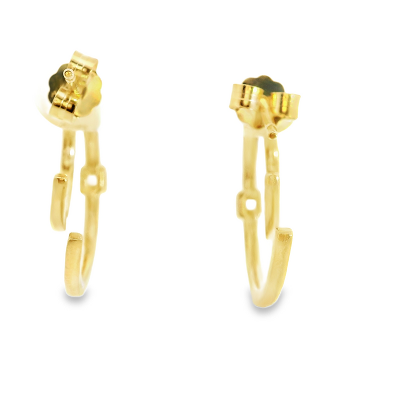Gold Plated CZ Hoops