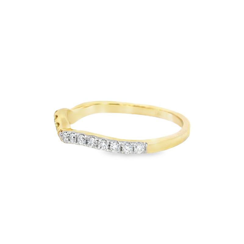 14K WG Wide Diamond Cluster Ring