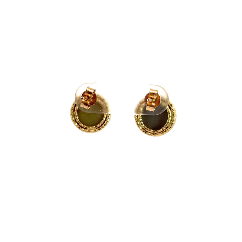 14K YG Druzy Earrings