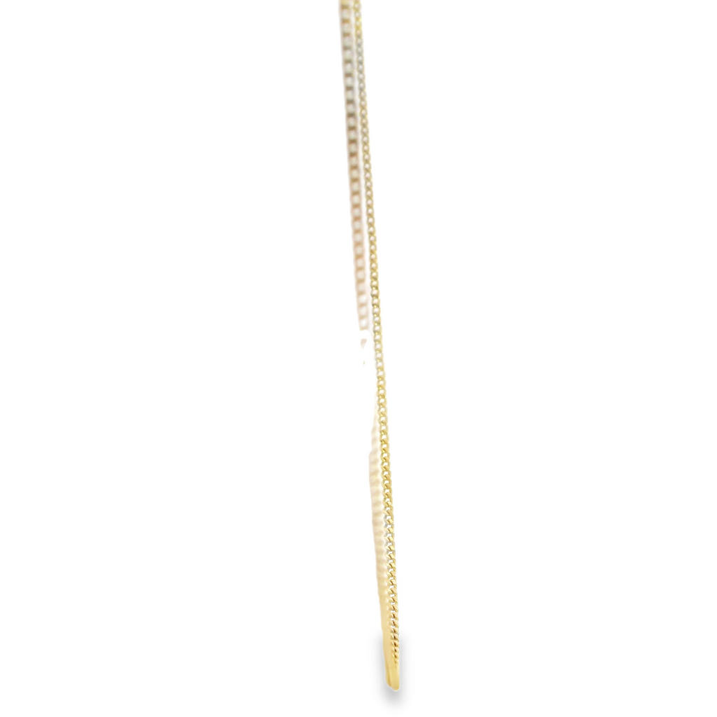 10K Micro Curb Link Chain 16"