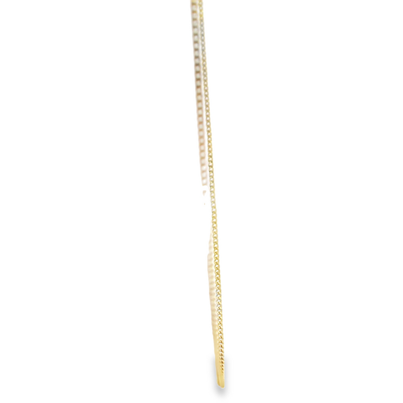 10K Micro Curb Link Chain 16"